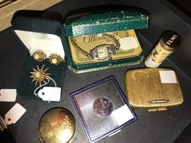 Compacts and some jewelry
