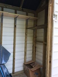 Additional photo of the inside of the shed