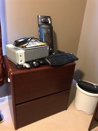 Bush Lateral filing cabinet in cherry finish 