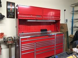 Photo of the Snap-On- Open.  Shocks need to be replaced on the door (under warranty). Has Keys - overall excellent. 