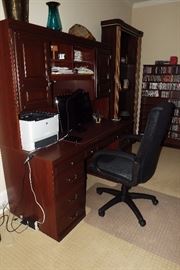 Office chair, HP Laserjet P2015d, Vizio TV/Monitor, Acer monitor, Logitech wireless keyboard & mouse