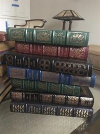 Easton Press leather bound books! Small sample of the overall offering