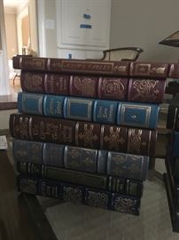 Easton Press leather bound books! Small sample of the overall offering