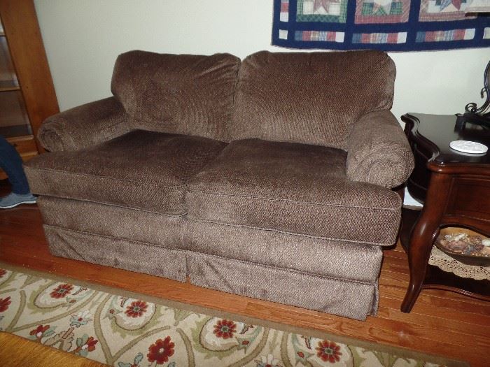 Laz-Z- Boy 5' brown love seat, (there is also a matching recliner).