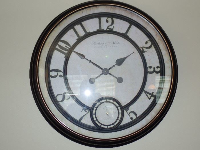 Large 28" high, battery operated wall clock
