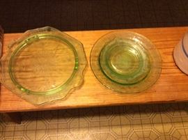 Green Indiana Glass