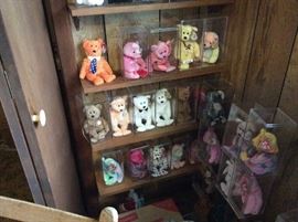Shelf full of Beanie bears