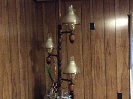 Vintage pole lamp