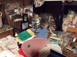 More kits, frames, bundles of thread, seam binding, lace, zippers and other miscellane