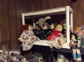 Dolls, hand crafted items, thread, zippers, lace, seam binding & more!