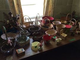 Basement - baskets & collectibles