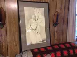 Pencil drawing - framed