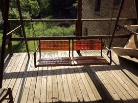 Great old swing with stand