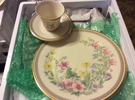 Lenox Flower Song - example of dinner plate and cup/saucer