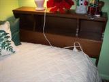 pair of twin head boards / another set in lighter wood