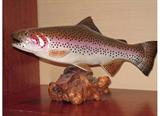 Speckled trout wood sculpture- Dave Covedog
