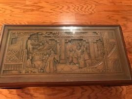 Detail on coffee table