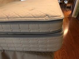 Showing Memory Foam topper, Mattress, base, and skirt