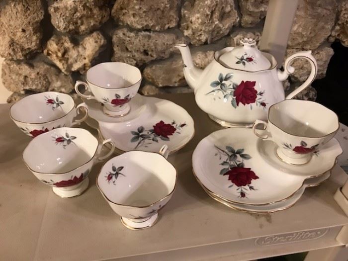 Royal Albert Tea pot and snack trays