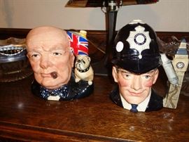 pair of Royal Doulton toby mugs