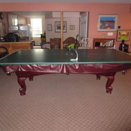 Pool Table with Ping Pong Top