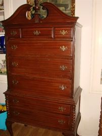 Vintage Mahogany Highboy