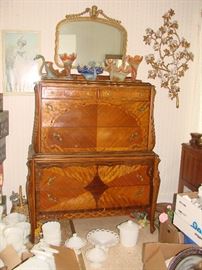 French inlaid Chest on Chest with brass ormalu fittings