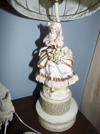 a pair of VERY well-done & detailed figurine lamps
