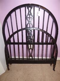 Vintage twin iron bed
