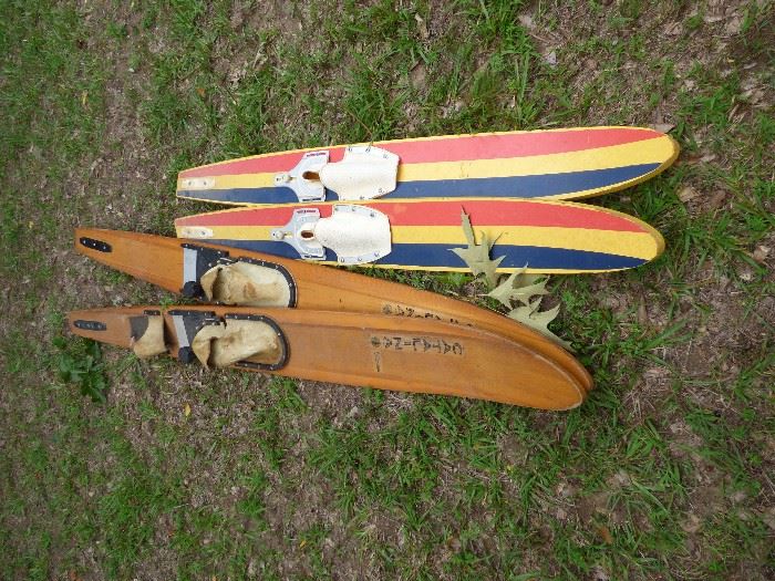 Vintage water skis