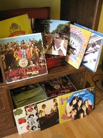 Collection of Beatles and Rolling Stones Albums, Cheech & Chong, etc.