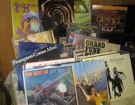 Rock and Roll 50's, 60's, 70's and 80's Albums, Jimi Hendrix, Joe Walsh, Grand Funk, etc.