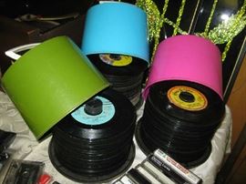 lots of 45 RPM records