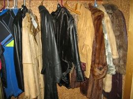 Fur coats and leather, scuba suits