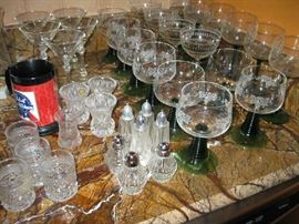 lots of glass ware