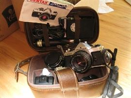 Vintage 35mm Cameras with Assorted Lens'