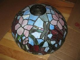 Large Stained Glass Hanging Lamp Shade