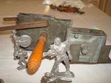 NOTE ONLY BUCK ROGERS FIGURE AND OTHER SMALL LEAD FIGURES REMAIN, CASTING TOY IS SOLD!