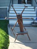 Wool spinning wheel, circa 1800's