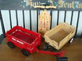 Children's small wagons and doll sled