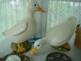 Beautiful garden geese about 18" high. Perfect to liven up any garden.