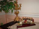 Along with the "Rococo" styled clock there are two matching "Rococo" styled large candelabra's. The candelabra's are sold as a pair only and can be purchased separately from the clock. However, as is typical with our sales there is a generous discount applied to the client that purchases the pair of candelabras along with the Rococo clock.