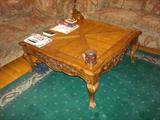 Gorgeous solid wood, hand-carved Drexel square coffee table