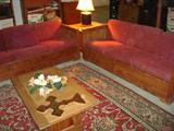 Everything you see here is for sale including the gorgeous Persian rug and the This End Up styled furniture. Perfect for a den for family room