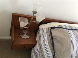 lamps  and bedframe