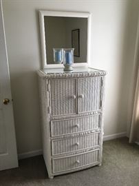wicker dresser