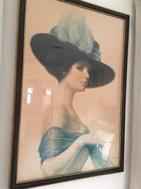 Antique litho signed