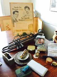 Lucy ad and other vintage items. 