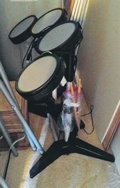 Wii drums & guitar