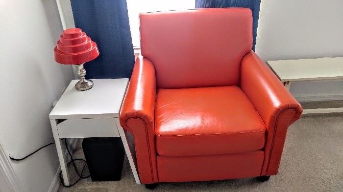 Georgous Orange Leather chair